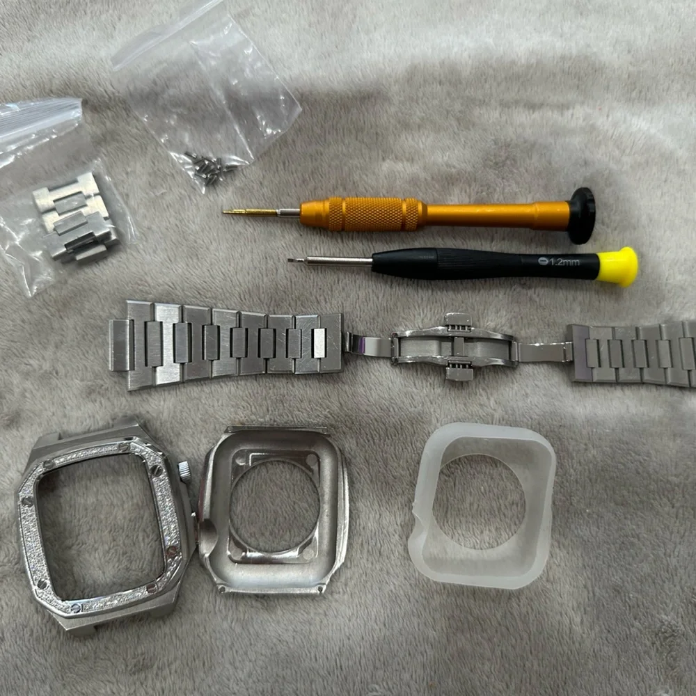 Stainless steel Apple Watch 44 mm case